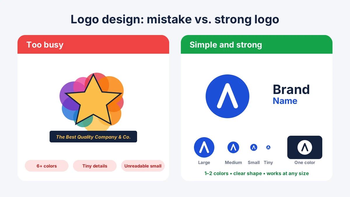 Logo design mistakes that hurt your brand